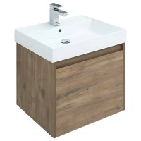 Тумба под раковину Aquanet Nova Lite 249511, 60 см, 1+1 ящик в ящике, цвет дуб рустикальный
