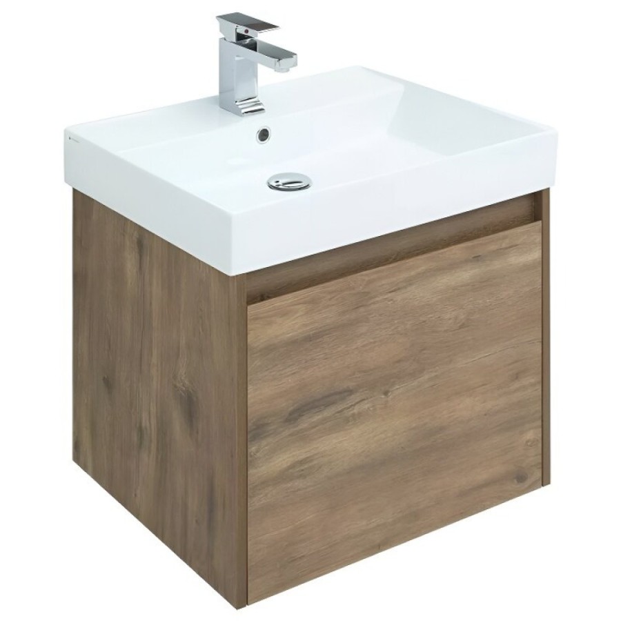 Тумба под раковину Aquanet Nova Lite 249511, 60 см, 1+1 ящик в ящике, цвет дуб рустикальный
