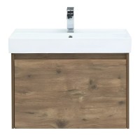 Тумба под раковину Aquanet Nova Lite 249514, 75 см, 1+1 ящик в ящике, цвет дуб рустикальный