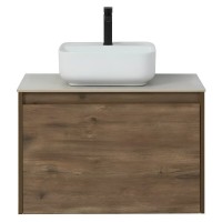 Тумба под раковину Aquanet Nova Lite 249514, 75 см, 1+1 ящик в ящике, цвет дуб рустикальный