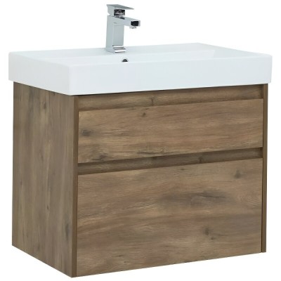 Тумба под раковину Aquanet Nova Lite 249515, 75 см, 2 ящика, цвет дуб рустикальный