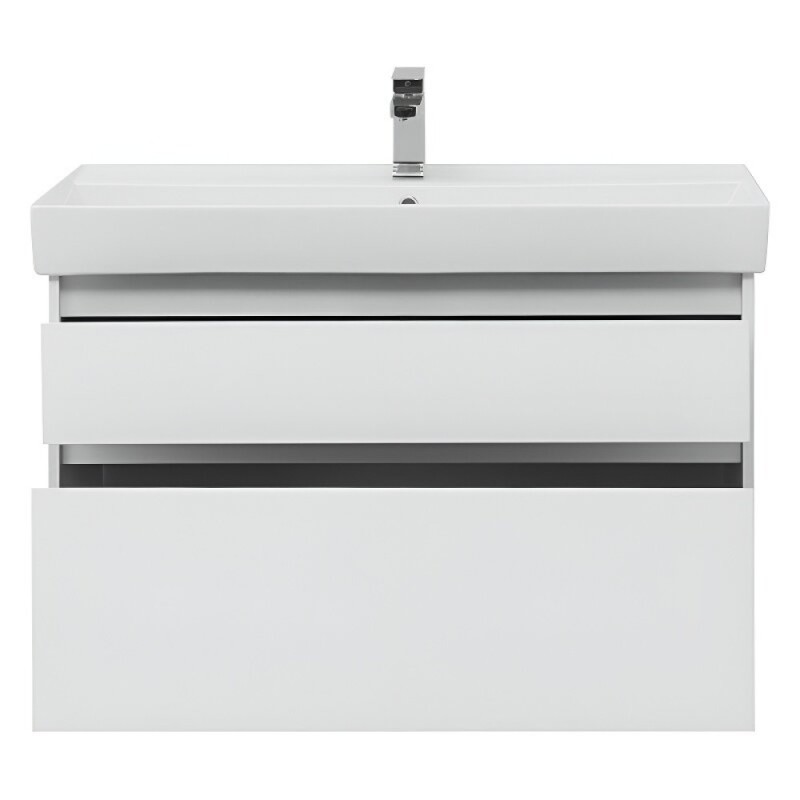 Тумба под раковину Aquanet Nova Lite 249940, 100 см, цвет белый глянец