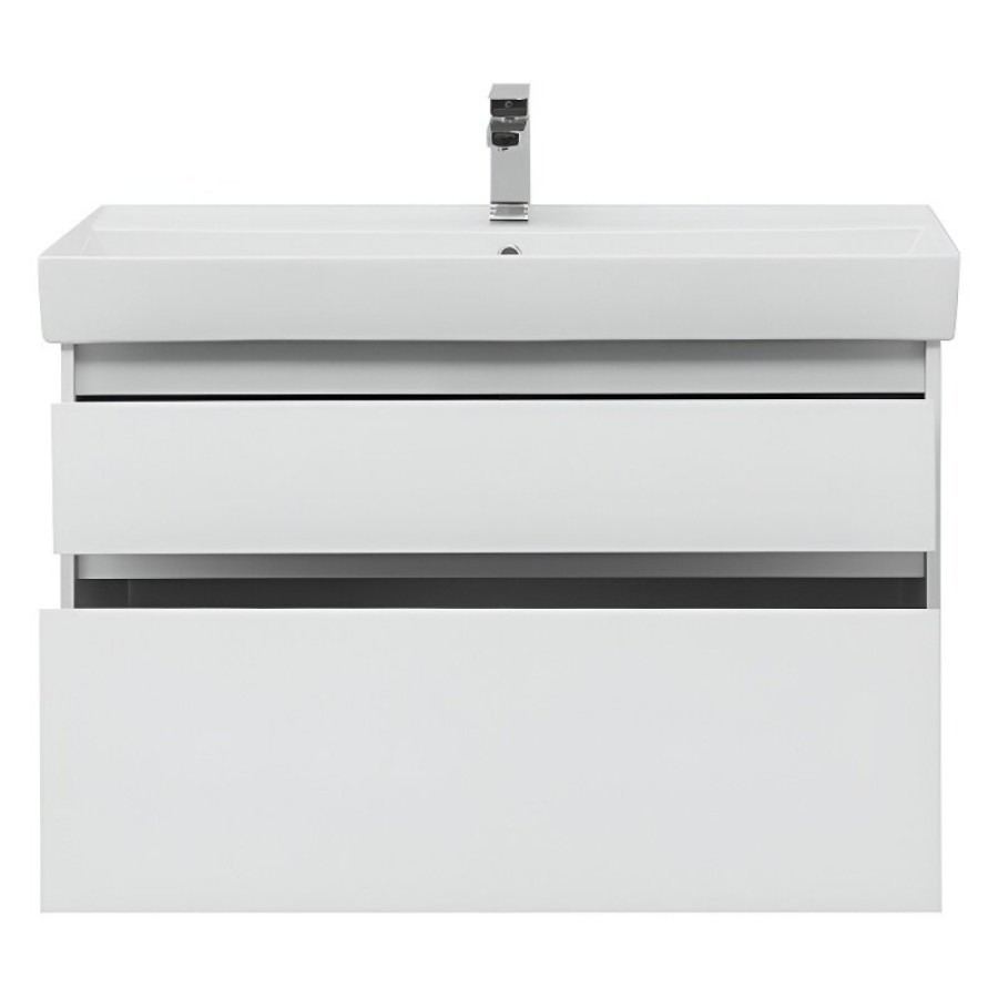 Тумба под раковину Aquanet Nova Lite 249940, 100 см, цвет белый глянец
