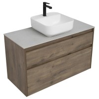 Тумба под раковину Aquanet Nova Lite 249957, 100 см, цвет дуб рустикальный