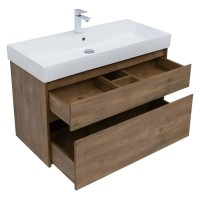 Тумба под раковину Aquanet Nova Lite 249957, 100 см, цвет дуб рустикальный
