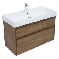 Тумба под раковину Aquanet Nova Lite 249957, 100 см, цвет дуб рустикальный