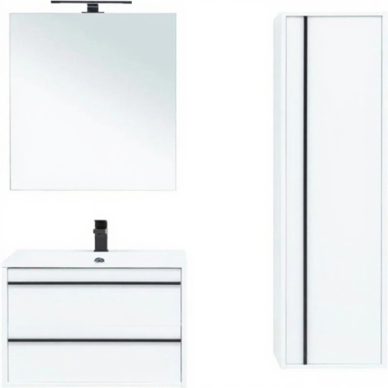 Зеркало Aquanet Lino 253905, 60 см, белое матовое
