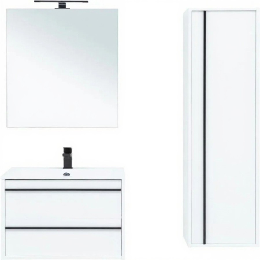 Зеркало Aquanet Lino 253905, 60 см, белое матовое