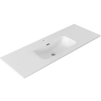 Раковина Aquanet Flat 00254366, 120 см, керамика, белая