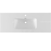 Раковина Aquanet Flat 00254366, 120 см, керамика, белая