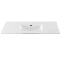 Раковина Aquanet Flat 00254366, 120 см, керамика, белая