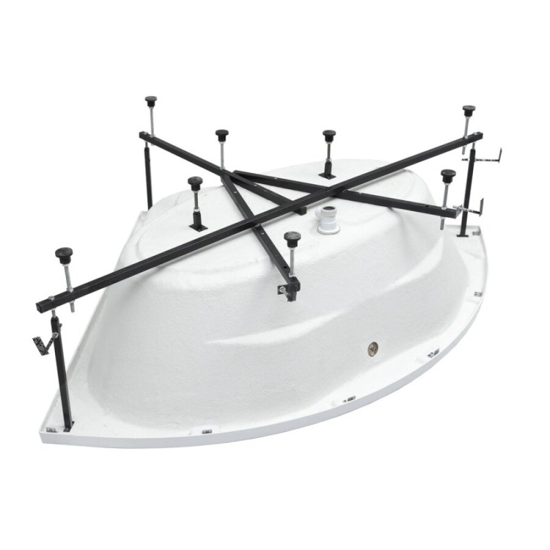 Ванна акриловая Aquanet Vista 150 x 150 см 254389, с каркасом, белая