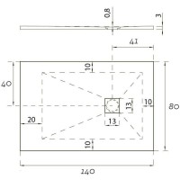 Душевой поддон Aquanet Pleasure 140 x 80 x 3 см