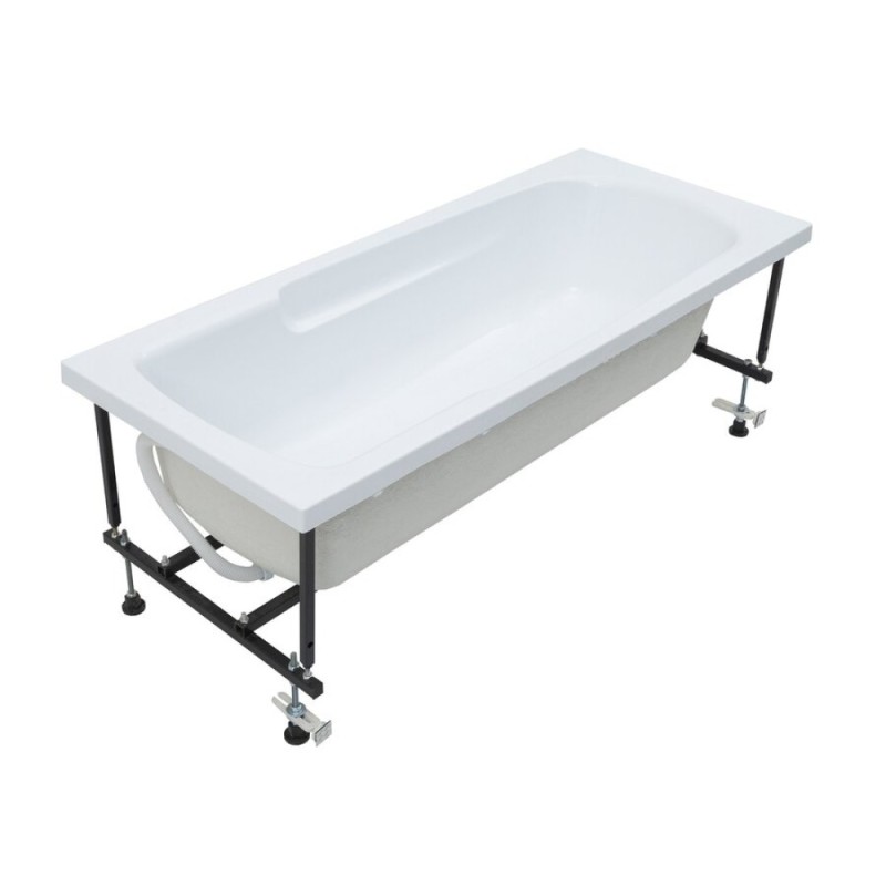 Ванна акриловая Aquanet Extra 160 x 70 см 255742, с каркасом, белая