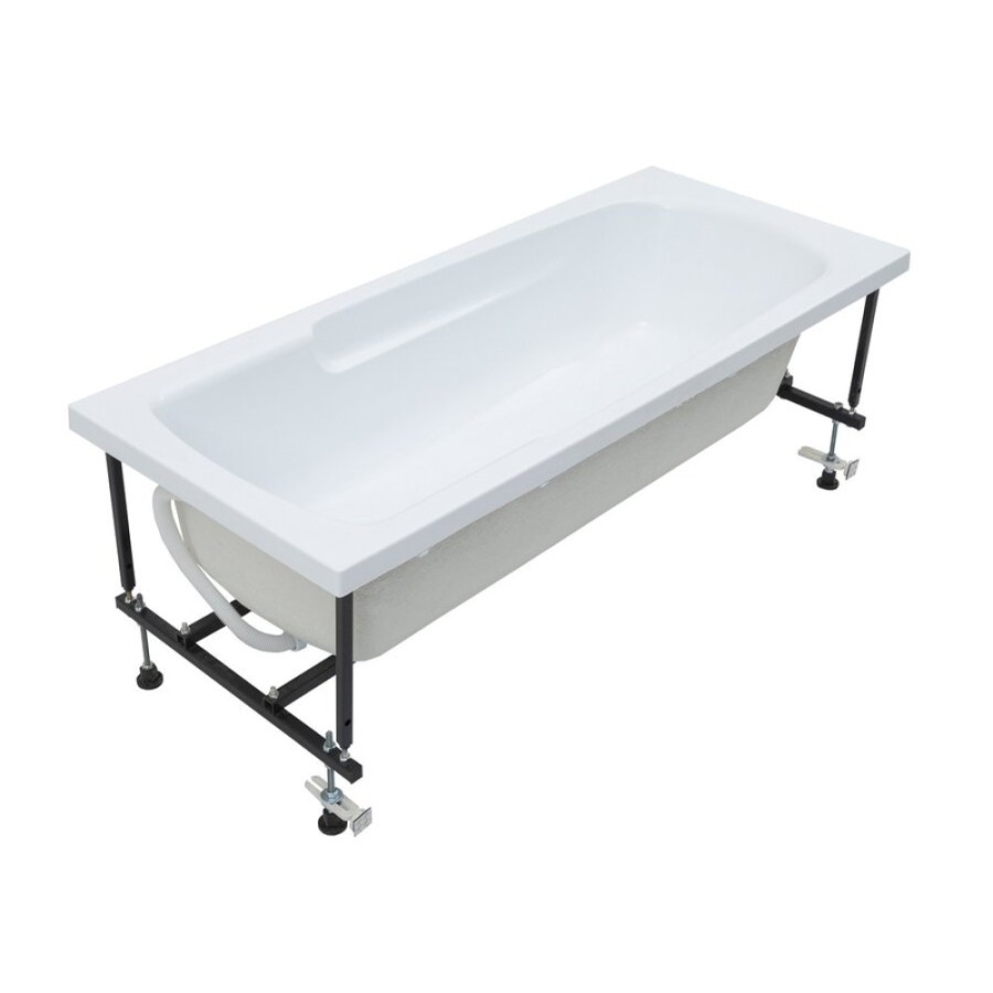 Ванна акриловая Aquanet Extra 160 x 70 см 255742, с каркасом, белая