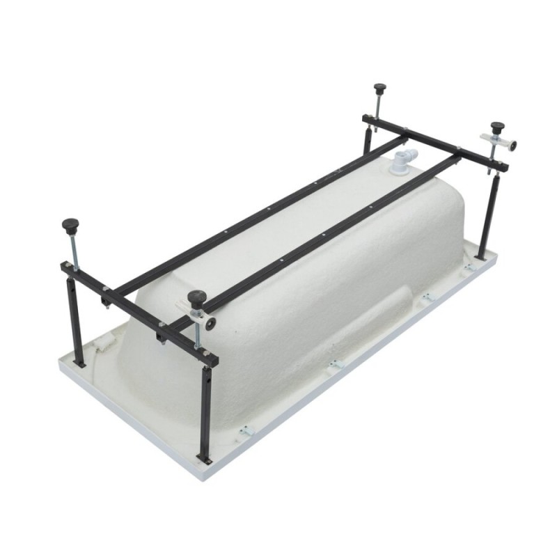 Ванна акриловая Aquanet Extra 160 x 70 см 255742, с каркасом, белая