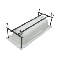 Ванна акриловая Aquanet Extra 160 x 70 см 255742, с каркасом, белая