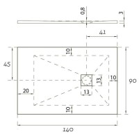 Душевой поддон Aquanet Pleasure 140 x 90 x 3 см
