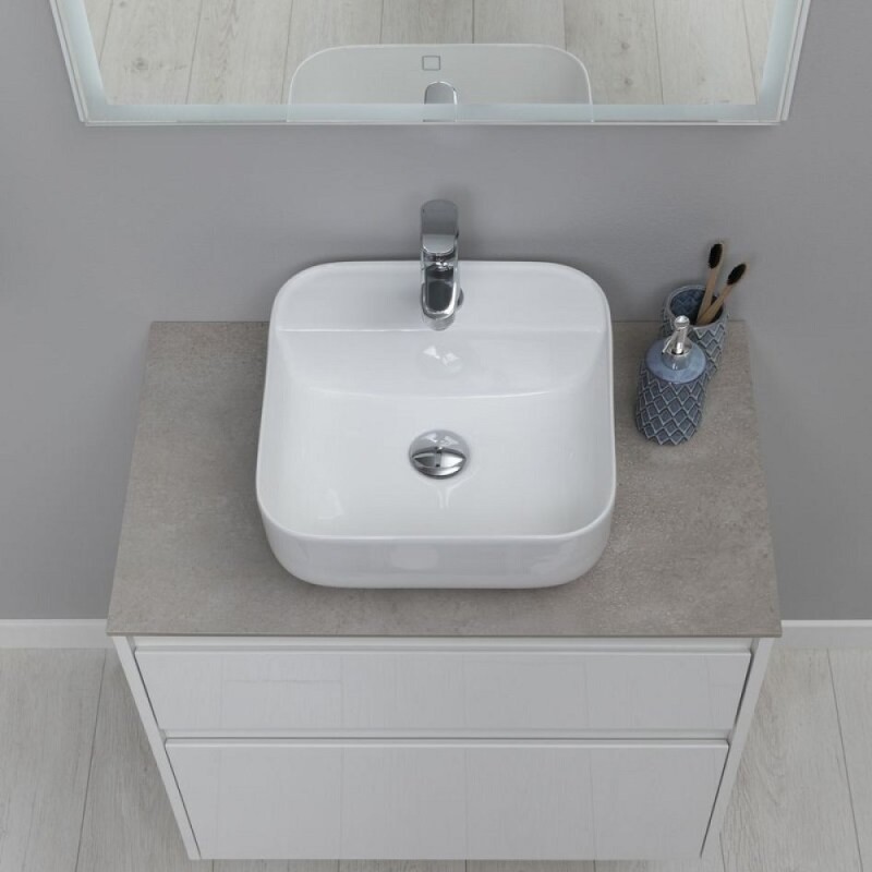Столешница Aquanet Nova Lite 257611, 75 см, керамогранит, цвет серый