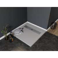 Душевой поддон Aquanet Delight 258882 90 х 90 см, квадратный, серый камень