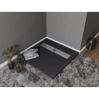 Душевой поддон Aquanet Delight 258896 90 х 90 см, квадратный, черный камень
