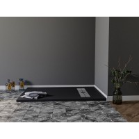 Душевой поддон Aquanet Delight 258899 140 х 90 см, прямоугольный, черный камень