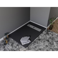 Душевой поддон Aquanet Delight 258899 140 х 90 см, прямоугольный, черный камень