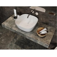 Раковина Allen Brau Priority 00262043, 40 см, накладная, керамика, белая
