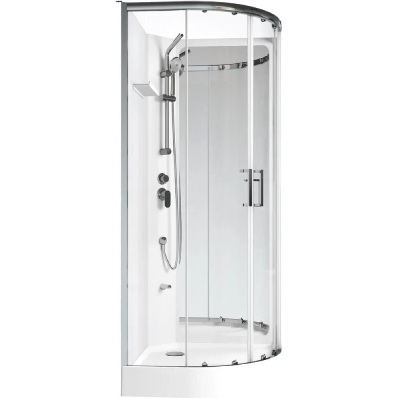 Душевая кабина Aquanet Passion R 2.0 263868, 90 x 90 см, стекло прозрачное, профиль хром