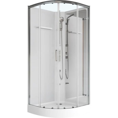 Душевая кабина Aquanet Passion R 2.0 263868, 90 x 90 см, стекло прозрачное, профиль хром