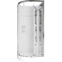 Душевая кабина Aquanet Passion R 2.0 263868, 90 x 90 см, стекло прозрачное, профиль хром