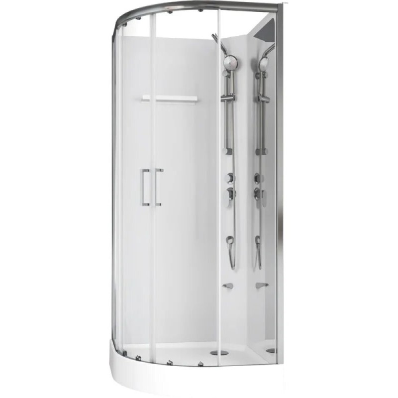 Душевая кабина Aquanet Passion R 2.0 263868, 90 x 90 см, стекло прозрачное, профиль хром