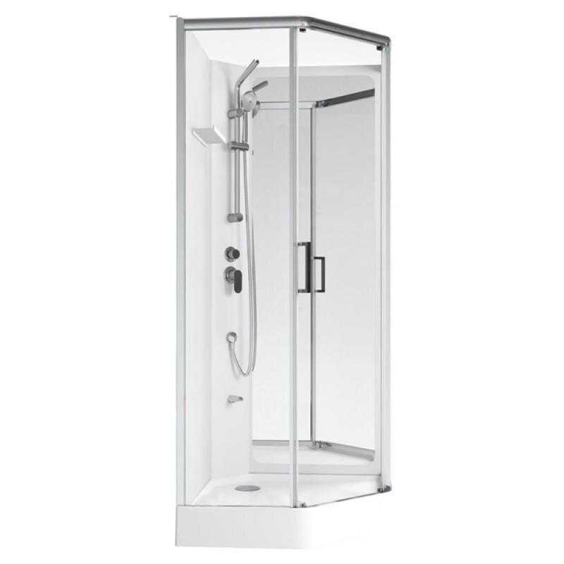 Душевая кабина Aquanet Passion P 2.0, 90 x 90 см, профиль хром, прозрачное стекло, 263870