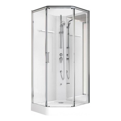 Душевая кабина Aquanet Passion P 2.0, 90 x 90 см, профиль хром, прозрачное стекло, 263870