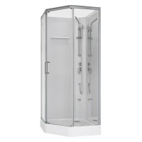 Душевая кабина Aquanet Passion P 2.0, 90 x 90 см, профиль хром, прозрачное стекло, 263870