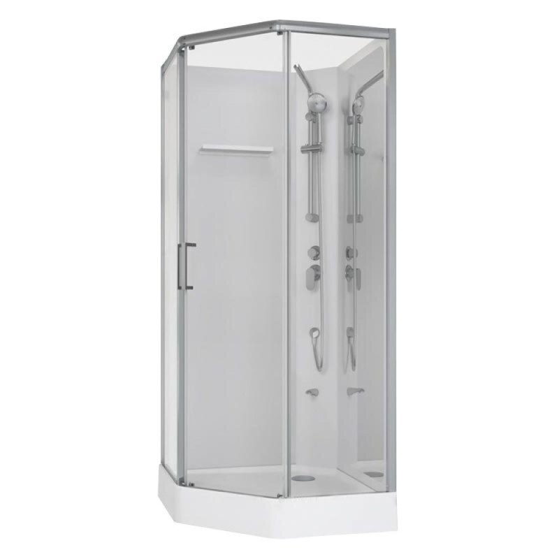 Душевая кабина Aquanet Passion P 2.0, 90 x 90 см, профиль хром, прозрачное стекло, 263870