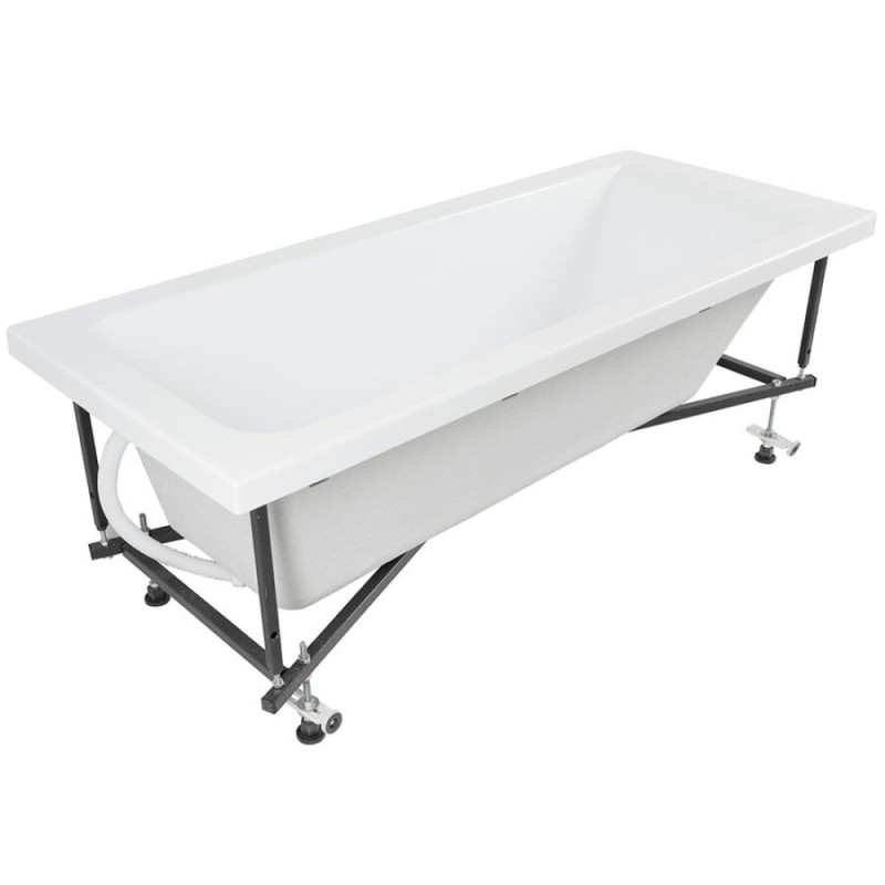 Ванна акриловая Aquanet Bright 170x70 с каркасом белая 00267835 (267835)