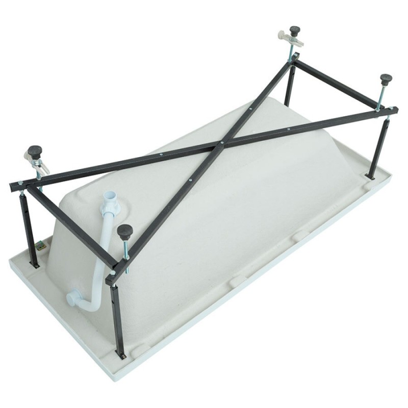 Ванна акриловая Aquanet Bright 170x70 с каркасом белая 00267835 (267835)