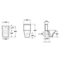 Напольный безободковый унитаз Aquanet Fine 273786, с бачком, крышка микролифт Slimseat, цвет белый