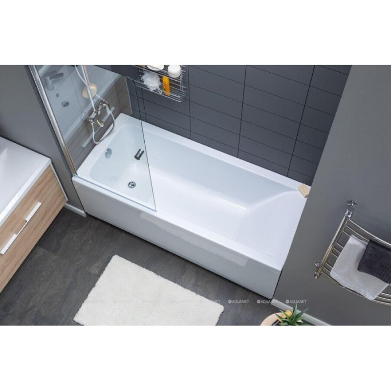 Акриловая ванна Aquanet Bright 273795, 175 x 70 см, белая (каркас приобретается отдельно)