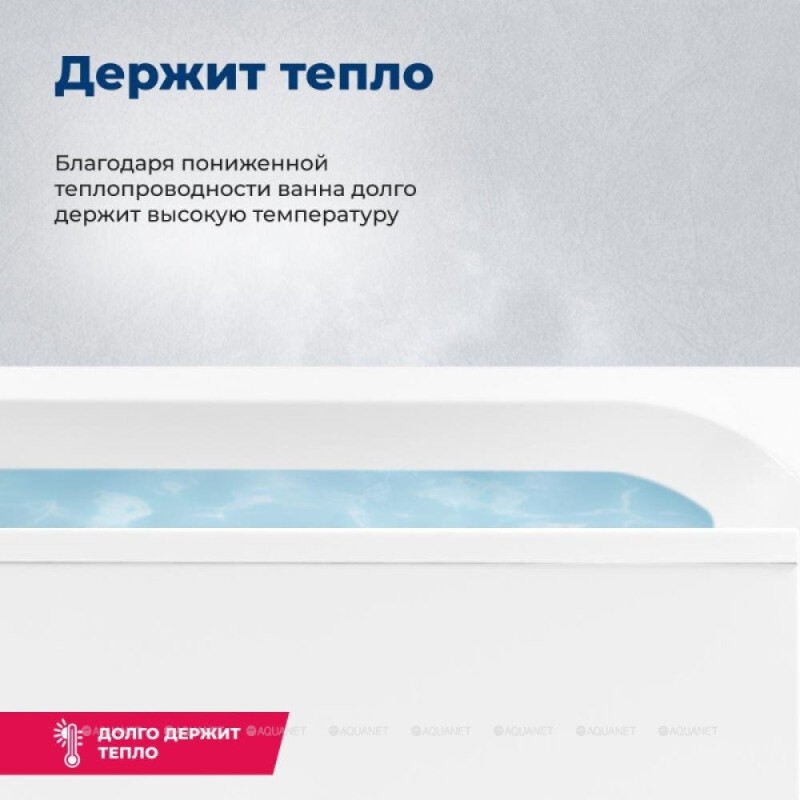 Акриловая ванна Aquanet Bright 273795, 175 x 70 см, белая (каркас приобретается отдельно)