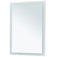 Зеркало Aquanet Гласс 274025, 60 см, с LED подсветкой, цвет белый