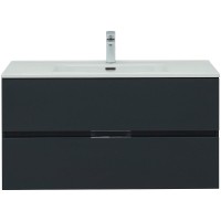Тумба под раковину Aquanet Алвита New 277519, 100 см, цвет антрацит