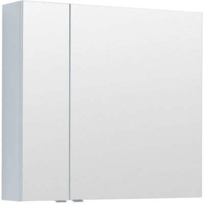 Зеркальный шкаф Aquanet Алвита New, 80 см, цвет белый матовый, 277534