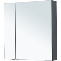 Зеркальный шкаф Aquanet Алвита New, 80 см, цвет антрацит матовый, 277535