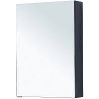 Зеркальный шкаф Aquanet Алвита New, 60 см, цвет антрацит матовый, 277539