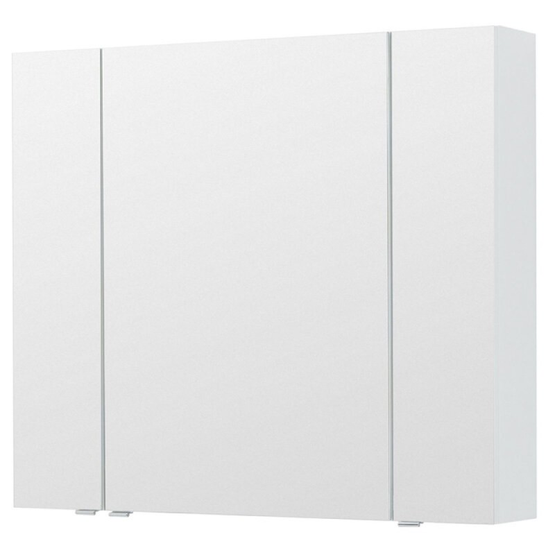 Зеркальный шкаф Aquanet Алвита New, 100 см, цвет белый матовый, 277542