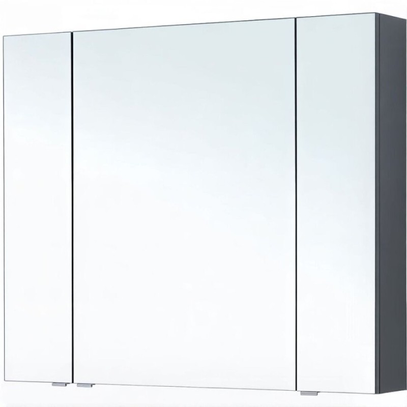 Зеркальный шкаф Aquanet Алвита New, 100 см, цвет антрацит матовый, 277543