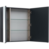 Зеркальный шкаф Aquanet Алвита New, 100 см, цвет антрацит матовый, 277543