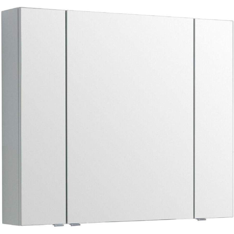 Зеркальный шкаф Aquanet Алвита New, 100 см, цвет серый матовый, 277544